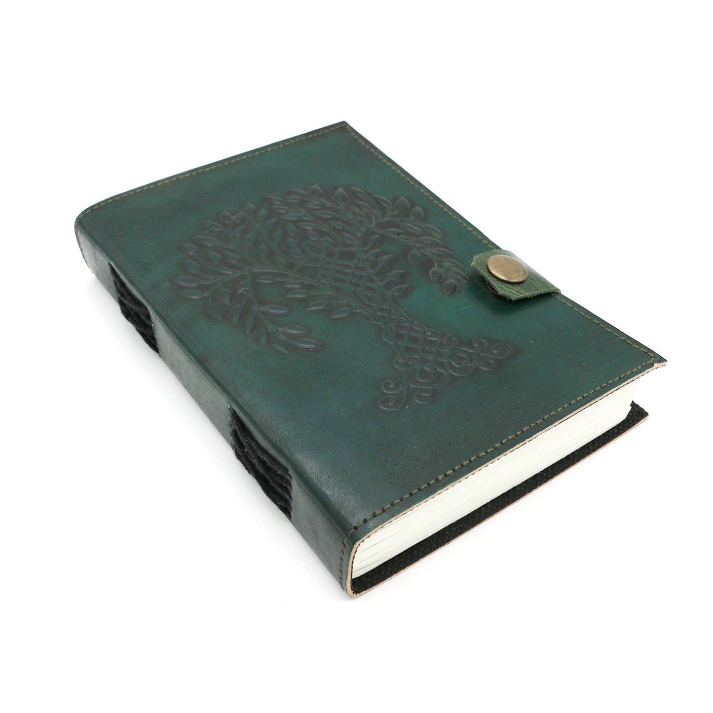 Embossed Tree of Life Blank Leather Journal