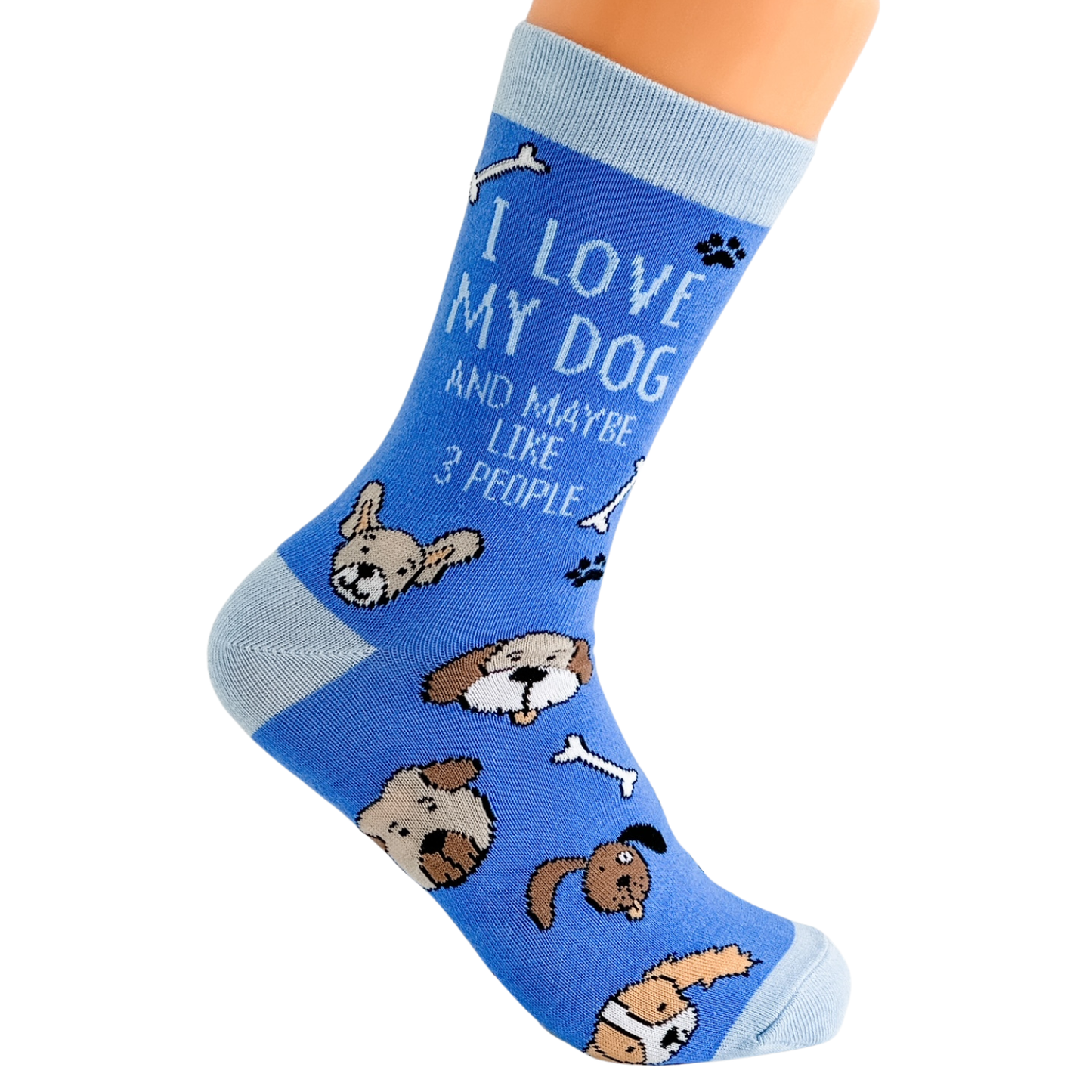 I Love My Dog & Maybe 3 People - Unisex Socks