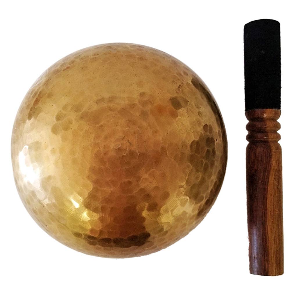 Hammered Carved Tibetan Singing Bowl