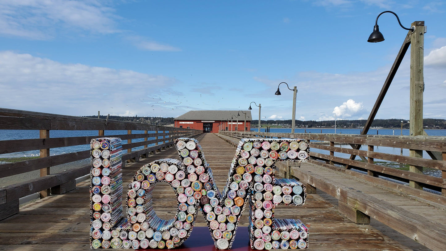 Love Sign - Recycled Paper - Valentine