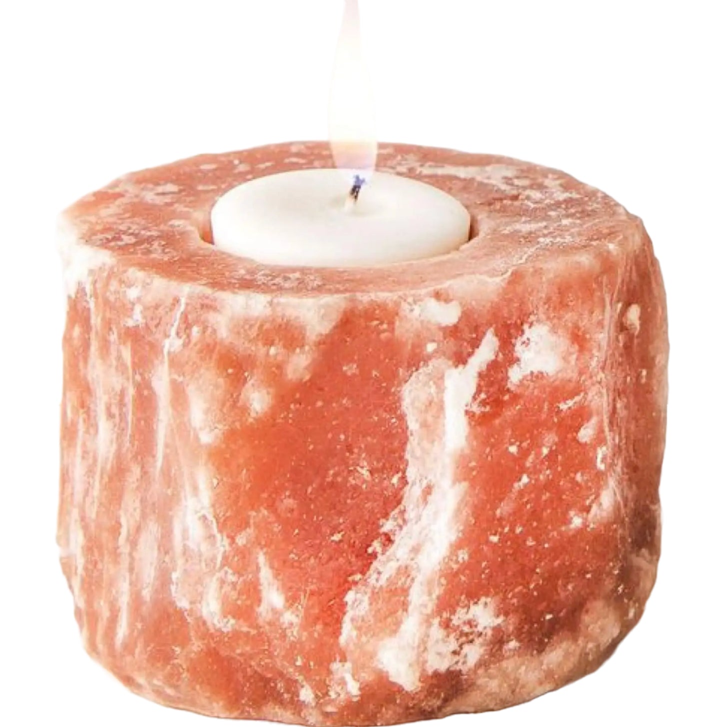 Himalayan Salt Tealight Natural Candle Holders- Pink Salt