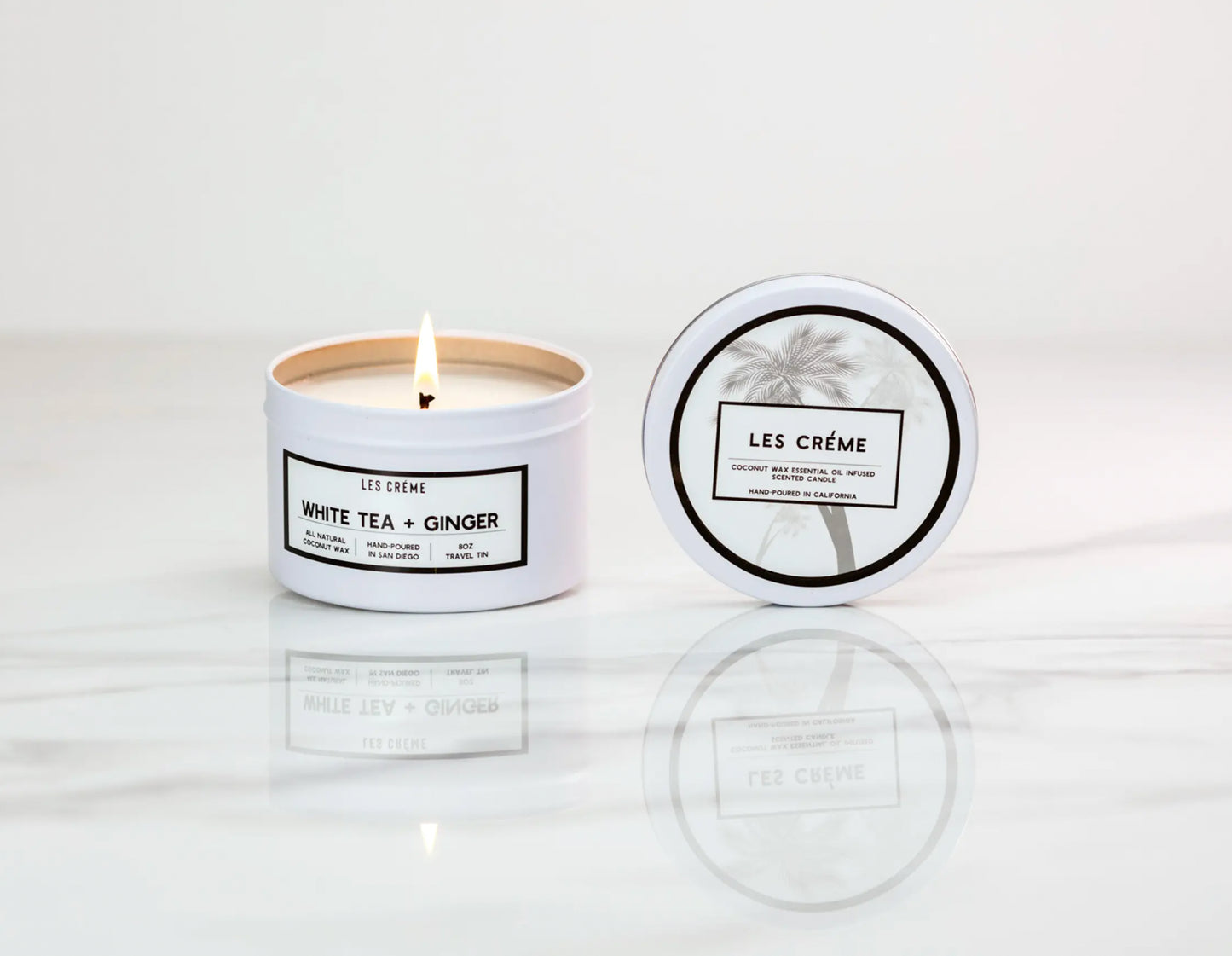 White Tea & Ginger Organic Coconut Wax Candle