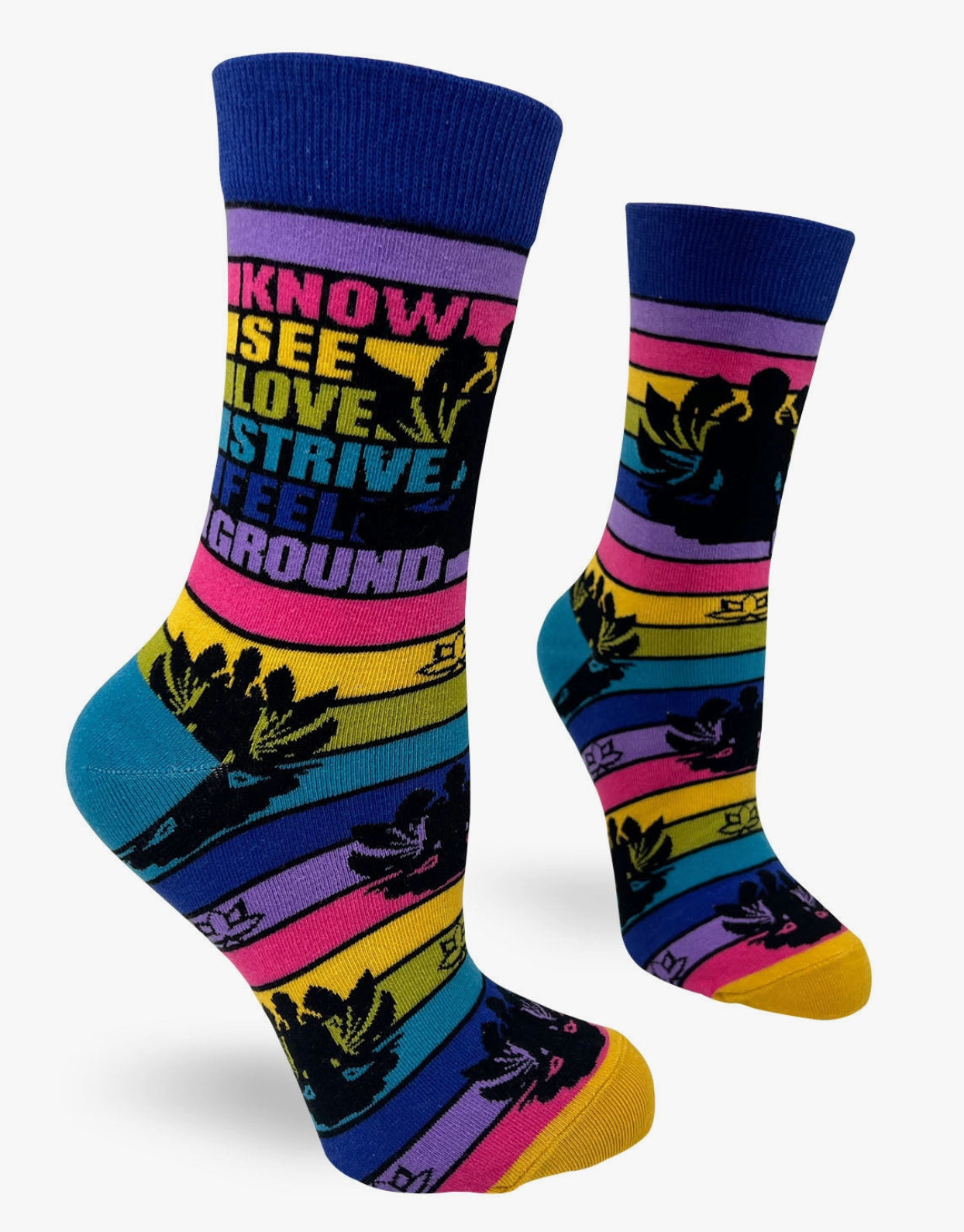 Zen Yoga Women's Novelty Crew Socks
