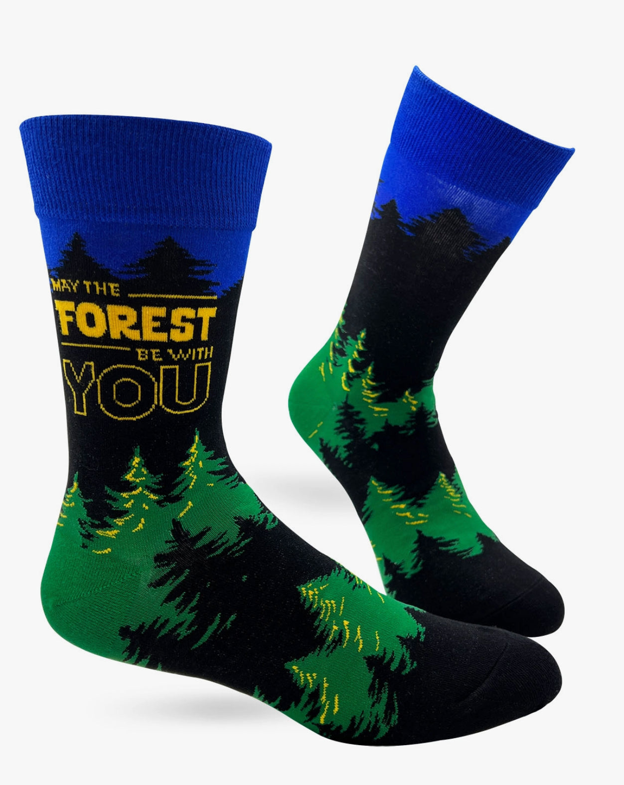 May the Forest Be with You Men's Novelty Crew Socks