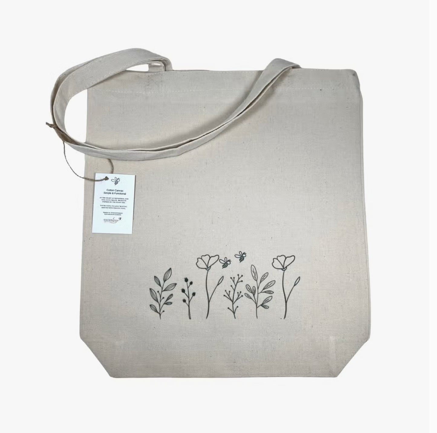 Floral Grocery or Book Tote