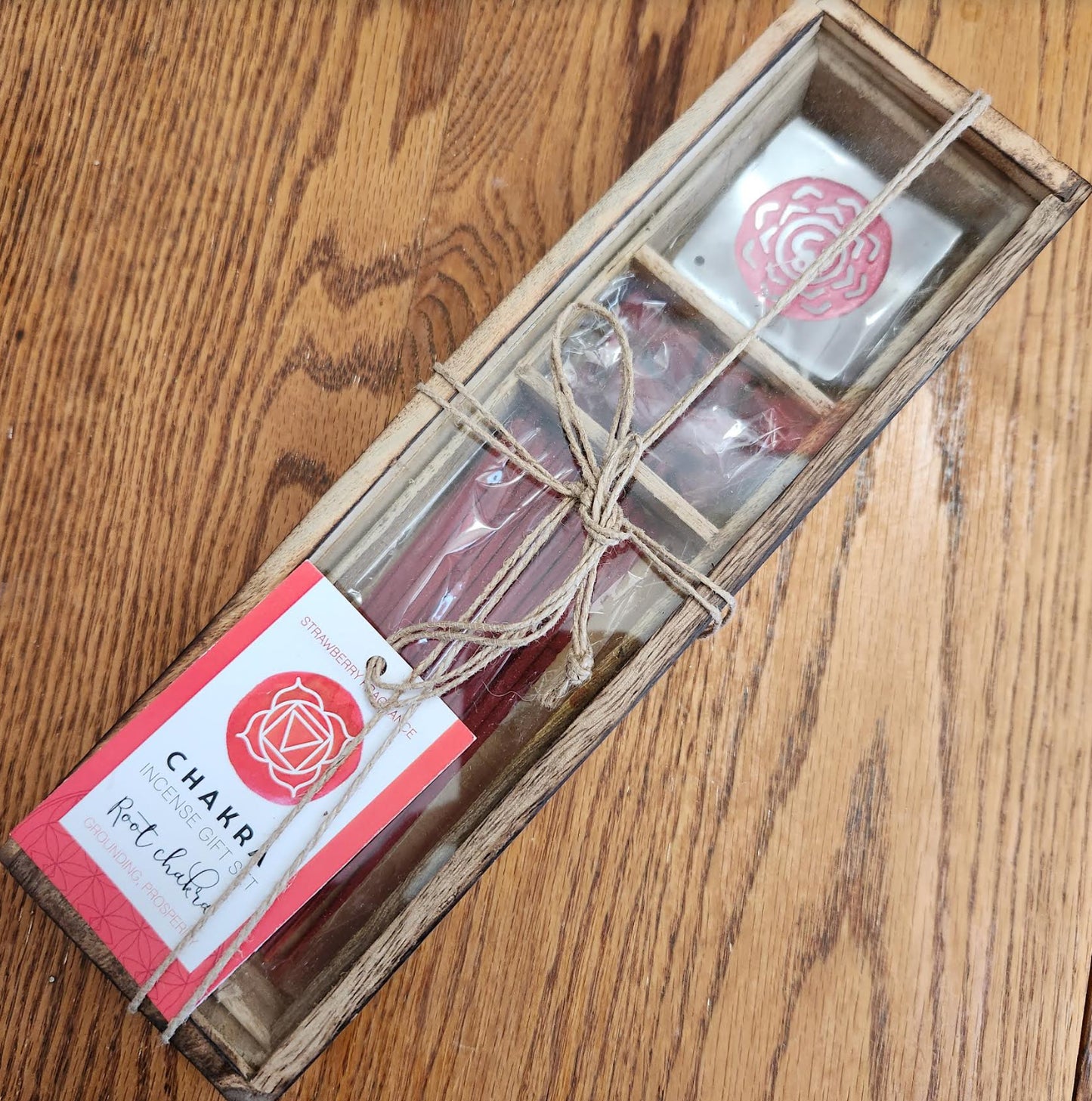 Root Chakra Wooden Incense Gift Set