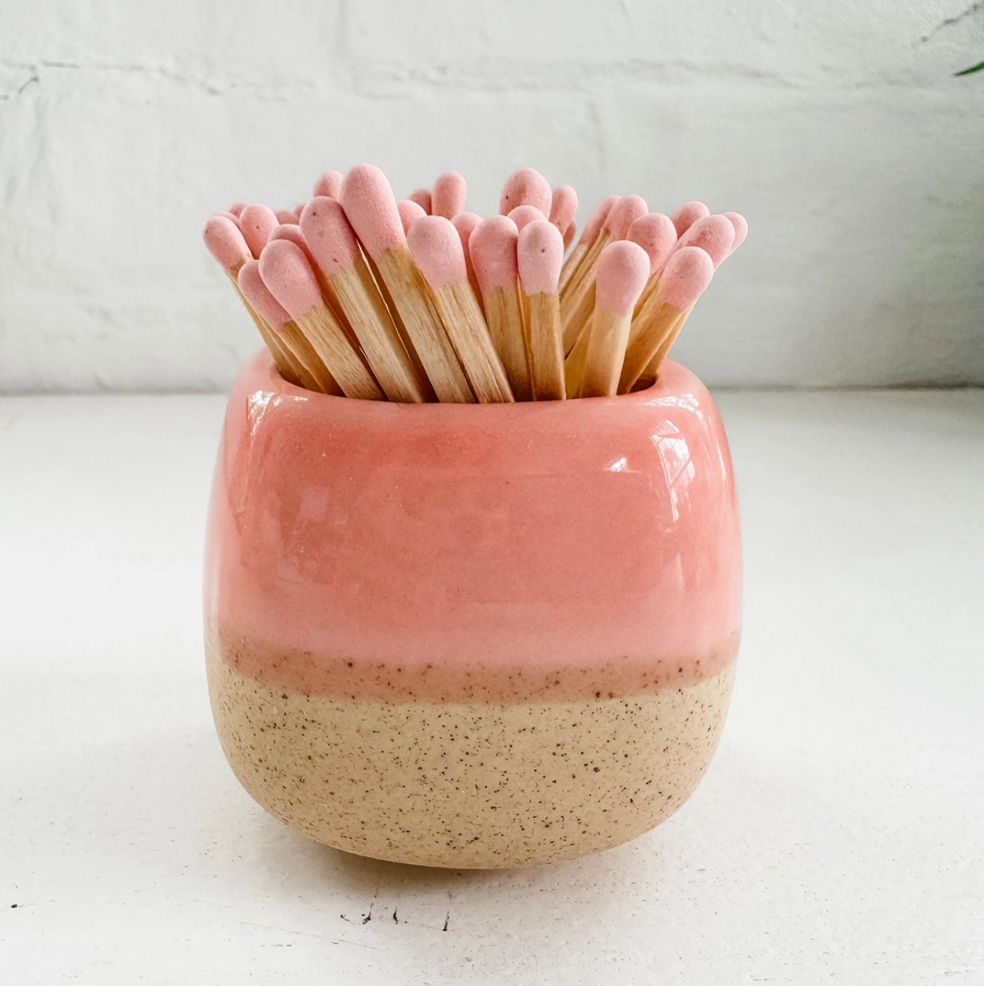 Ceramic Match Holder - with Matches