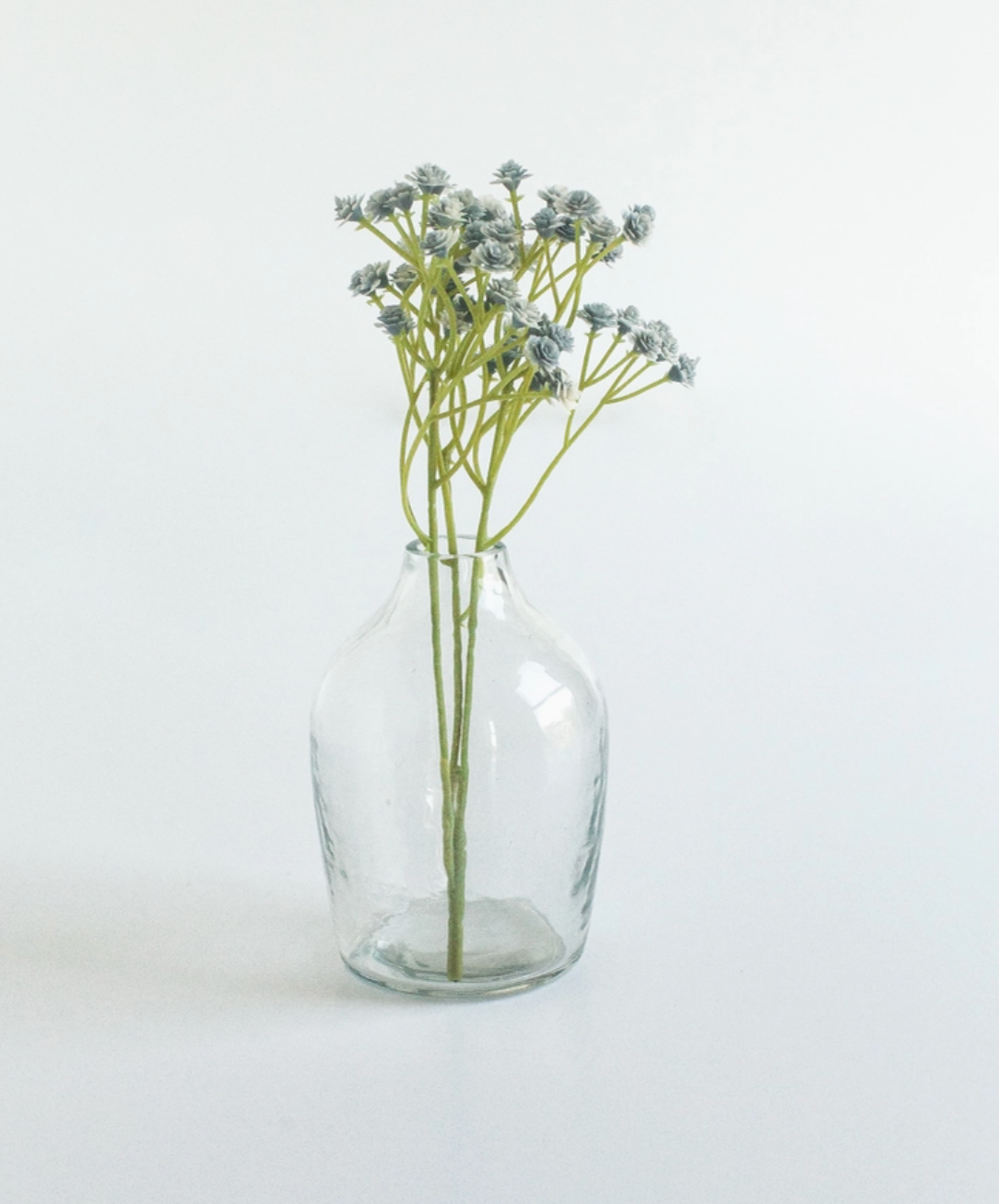 Haley Handblown Hammered Glass Bud Vase