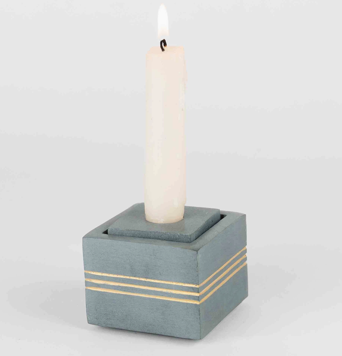 Bahu Stone Candleholder - Incense, Tea Lights & Tapers