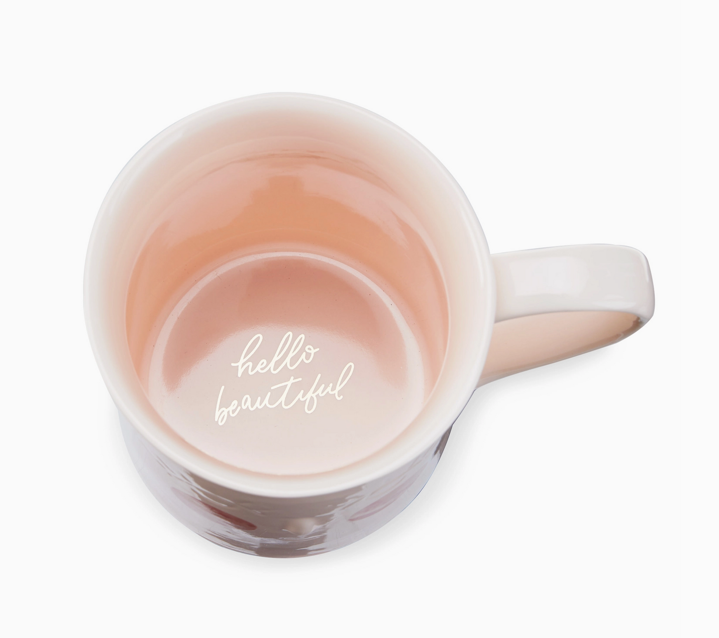 Ceramic Mug with Tea Infuser Hello Beautiful