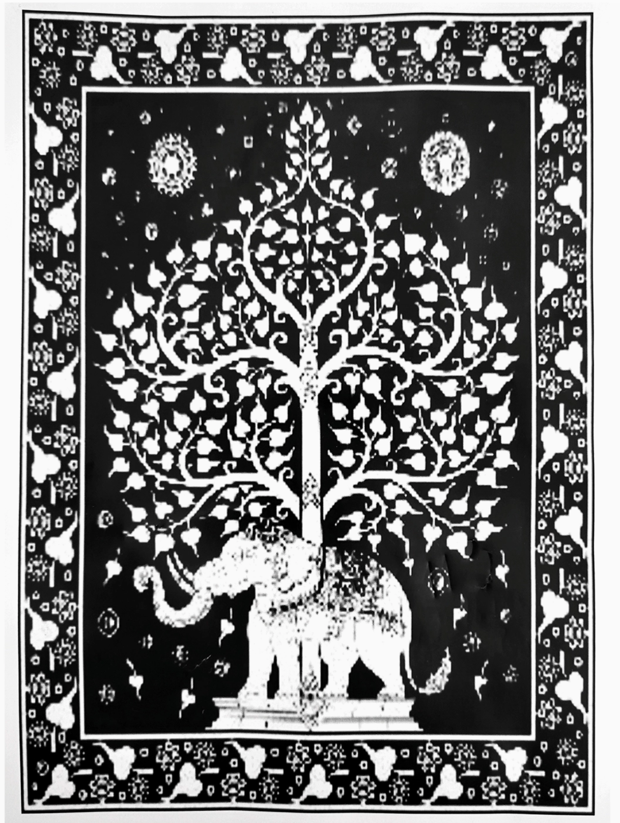 Tree of Life Elephant Tapestry