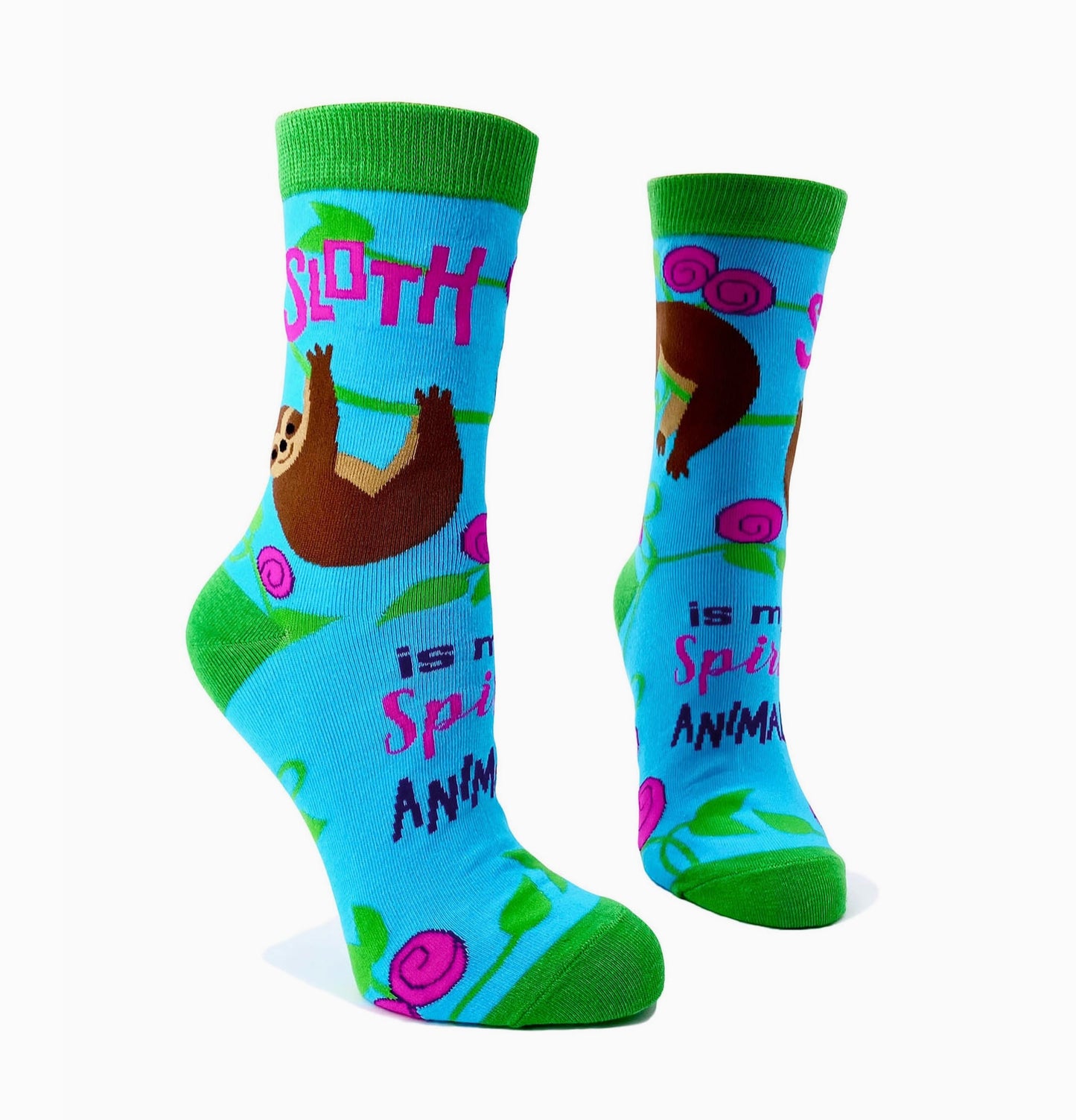 Sloth Is My Spirit Animal Women's Novelty Crew Socks