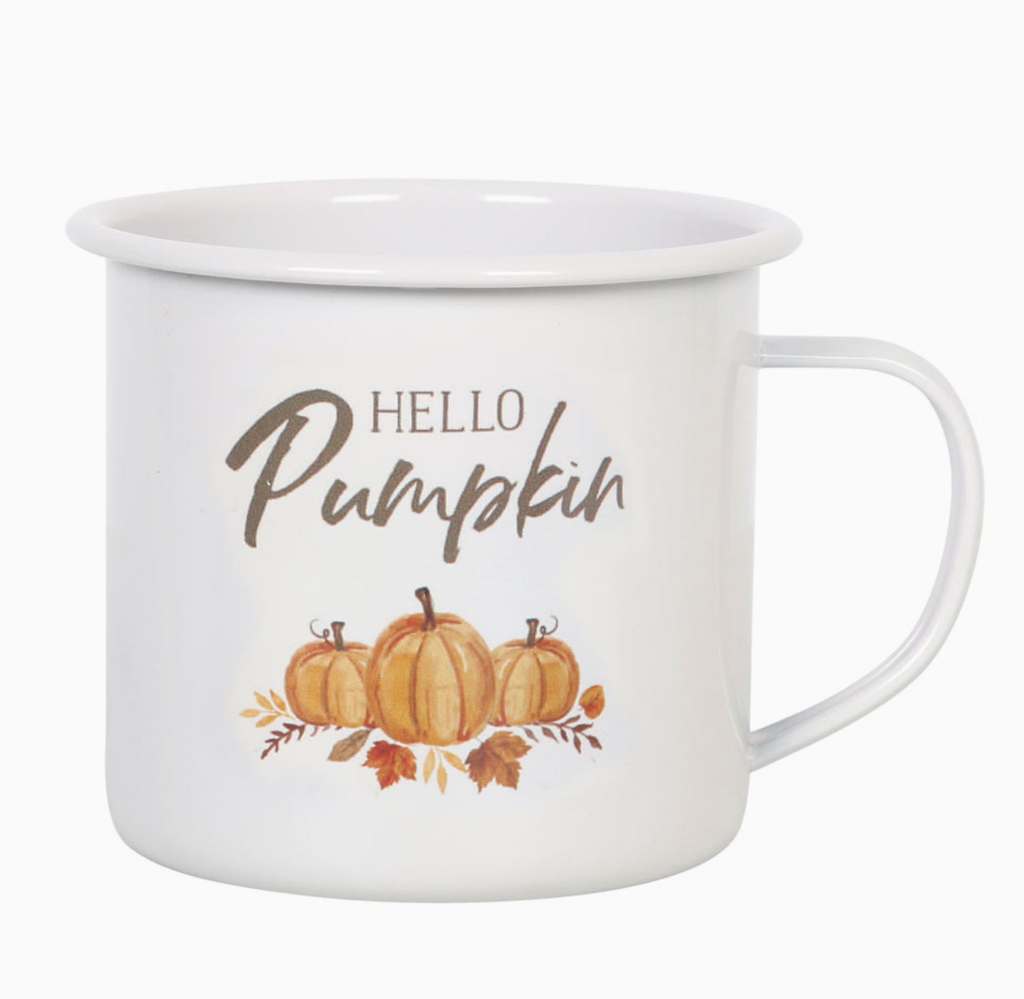 Hello Pumpkin Enamel Mug