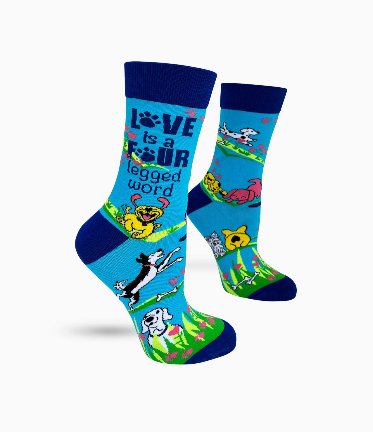 Love Is Four Legged Word Women's Crew Socks