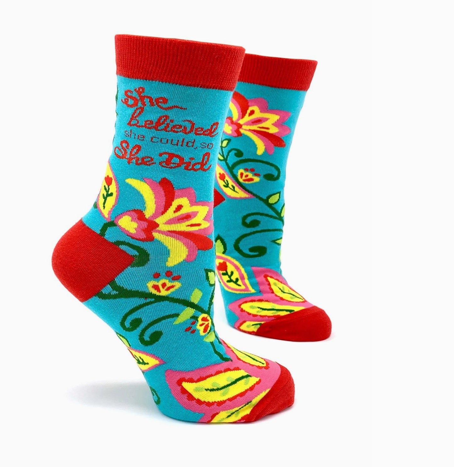 She Believed She Could, So She Did Women's Crew Socks