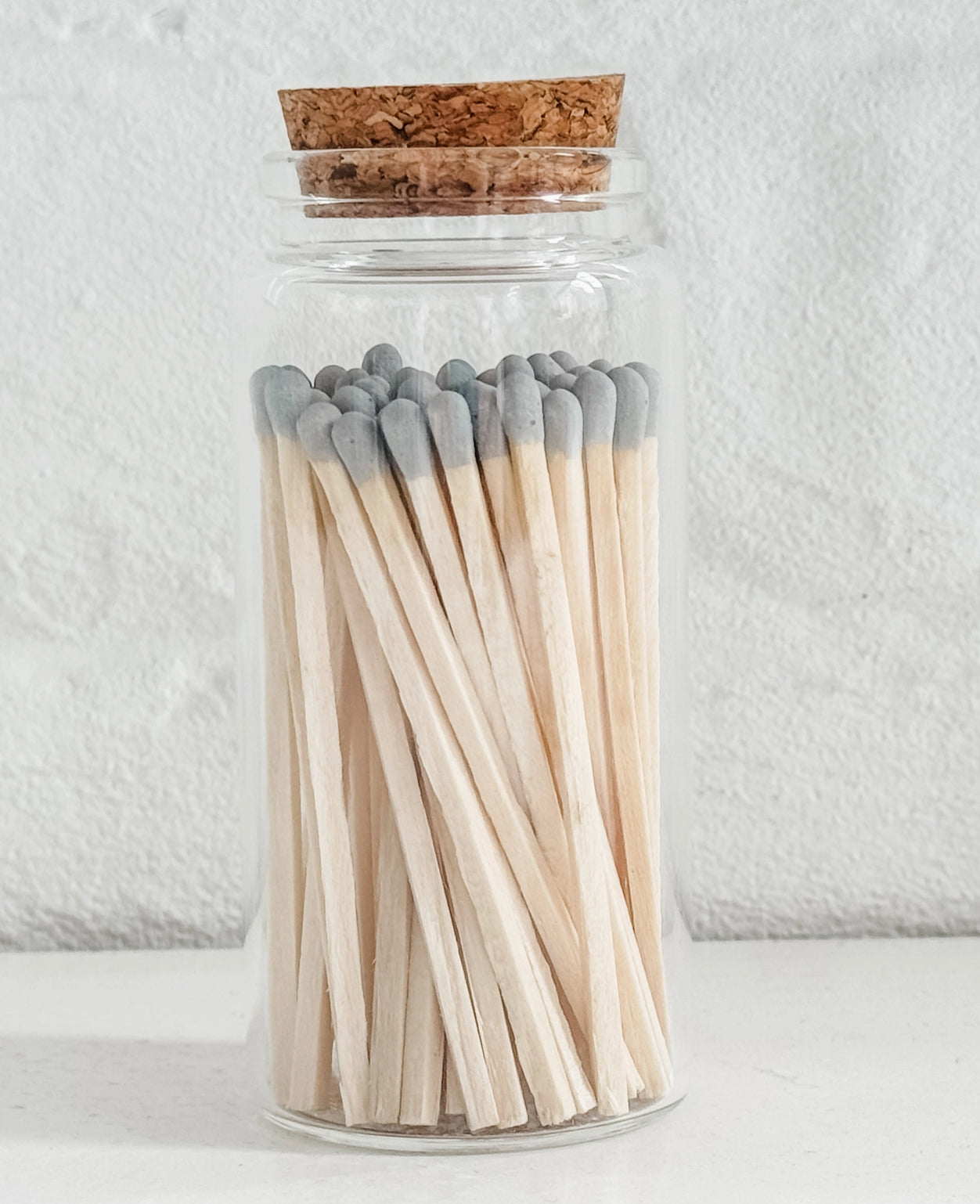 Fancy Safety Matches in 4" Glass Vial