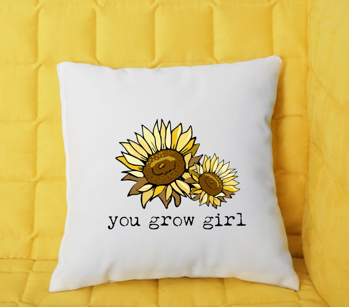 You Grow Girl - Throw Pillow