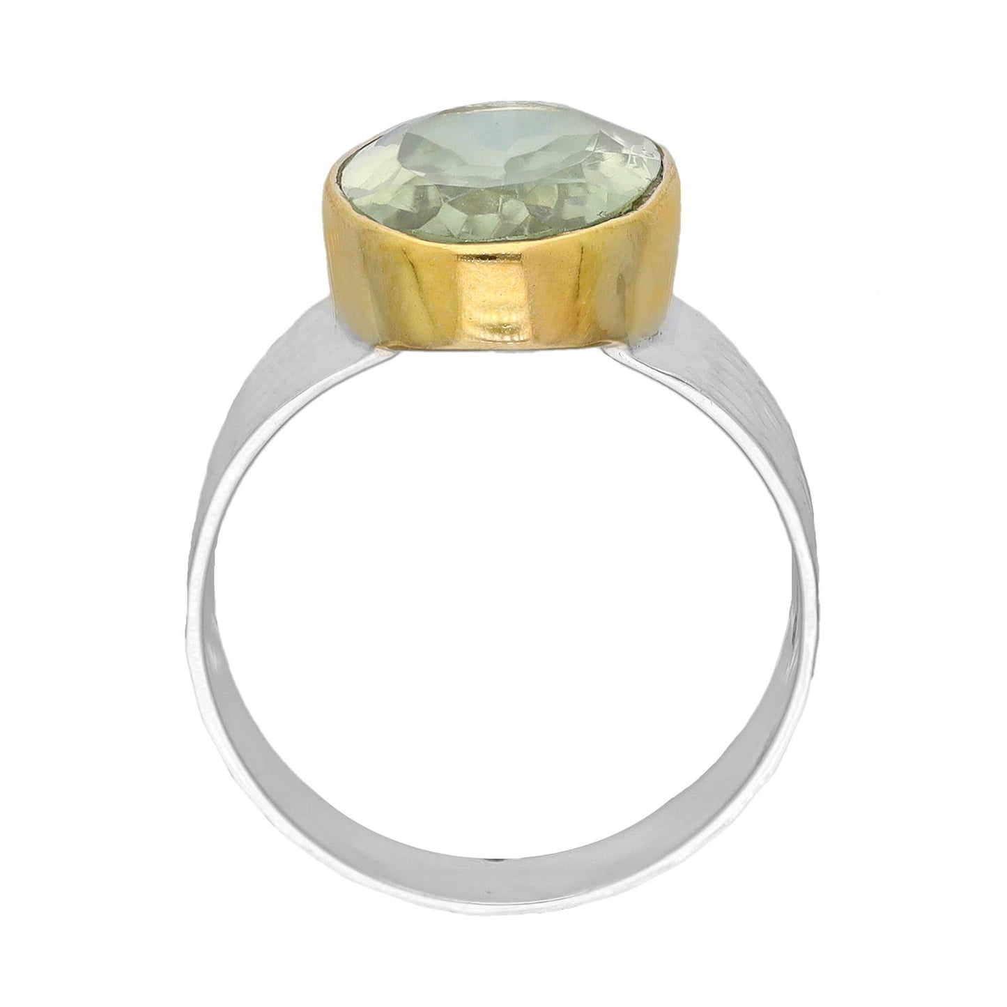 925 Sterling Silver Green Amethyst Verdant Mirage Ring