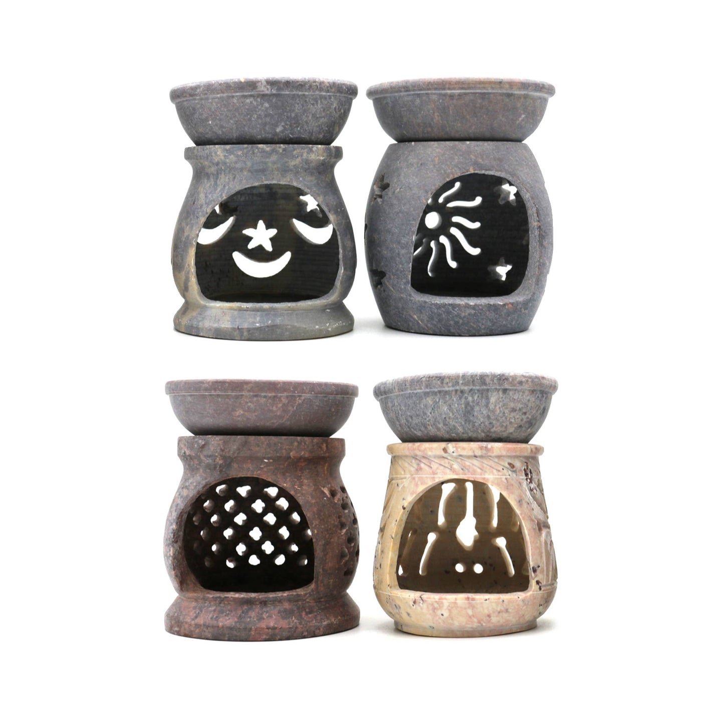 STONE OIL LAMP 3"