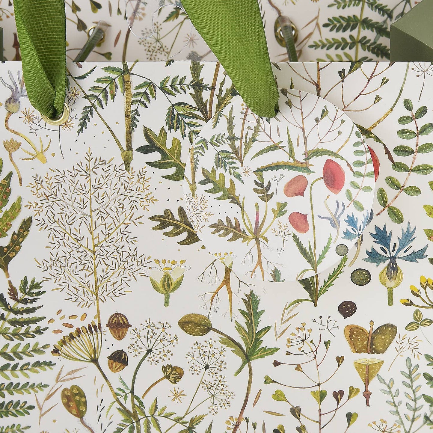 Gift Bag - Greens and Flowers