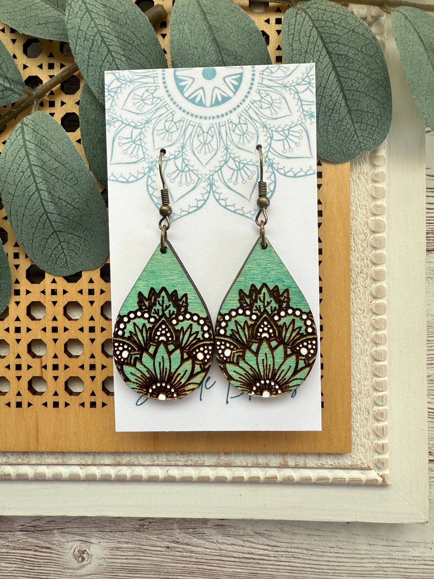 Maple Wood Earrings - Boho