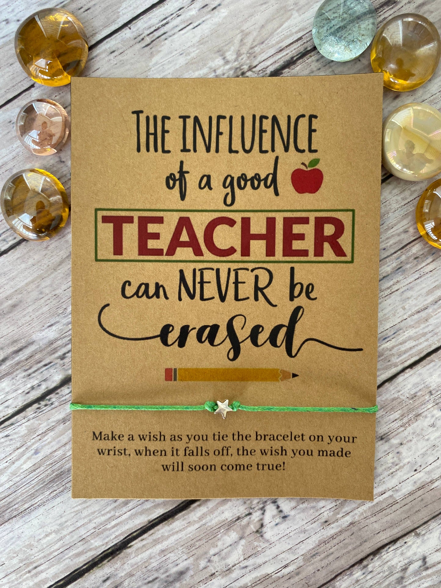 "The Influence, Teacher" Wish Bracelet