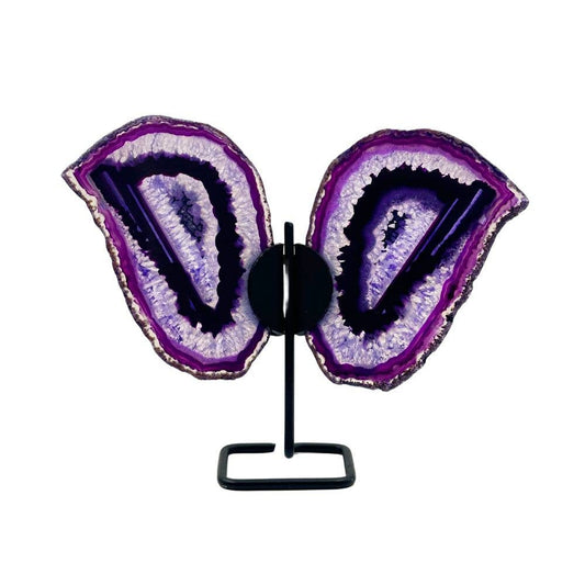 Shaped Crystals - Agate Slice Butterfly