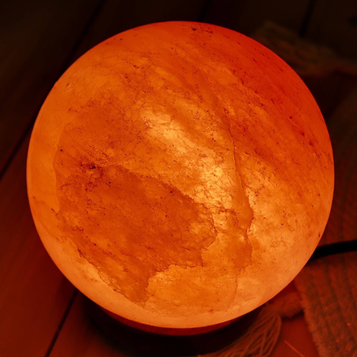 Himalayan Salt Crystal Globe Lamp