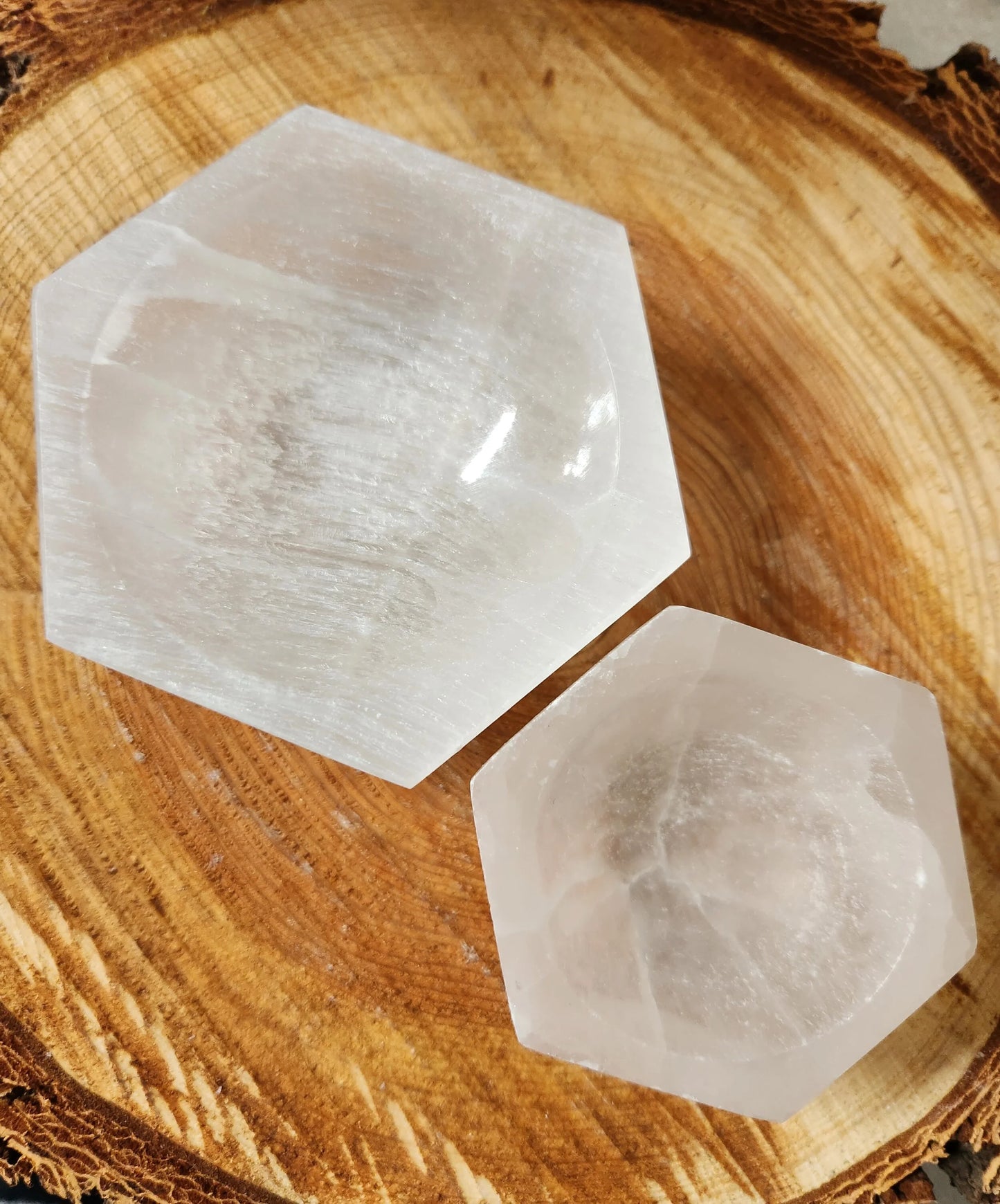 Selenite Hexagon Crystal Bowl