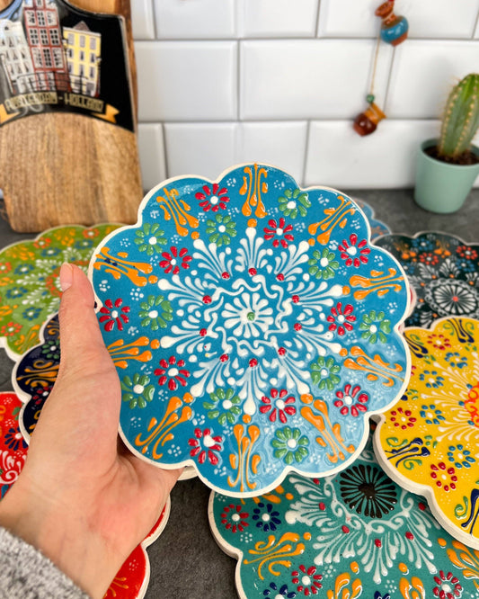 Hand Painted Ceramic Trivet