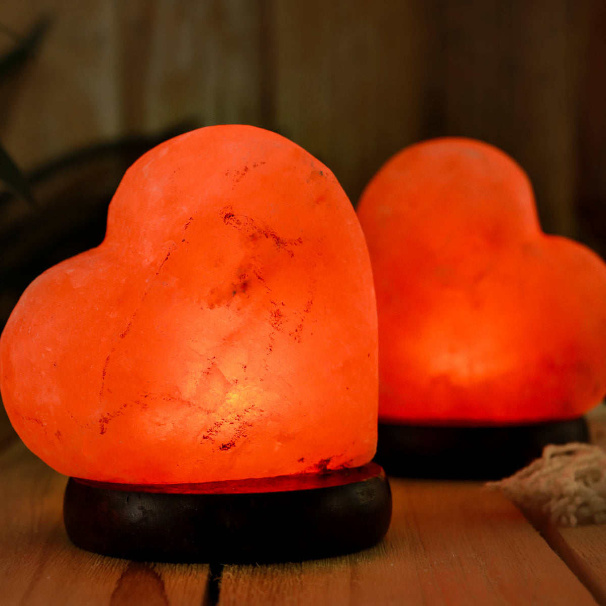 Himalayan Salt Heart Lamp with USB