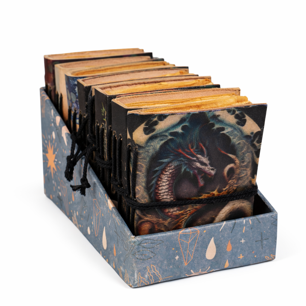 Leather Journal, Printed String-Tie