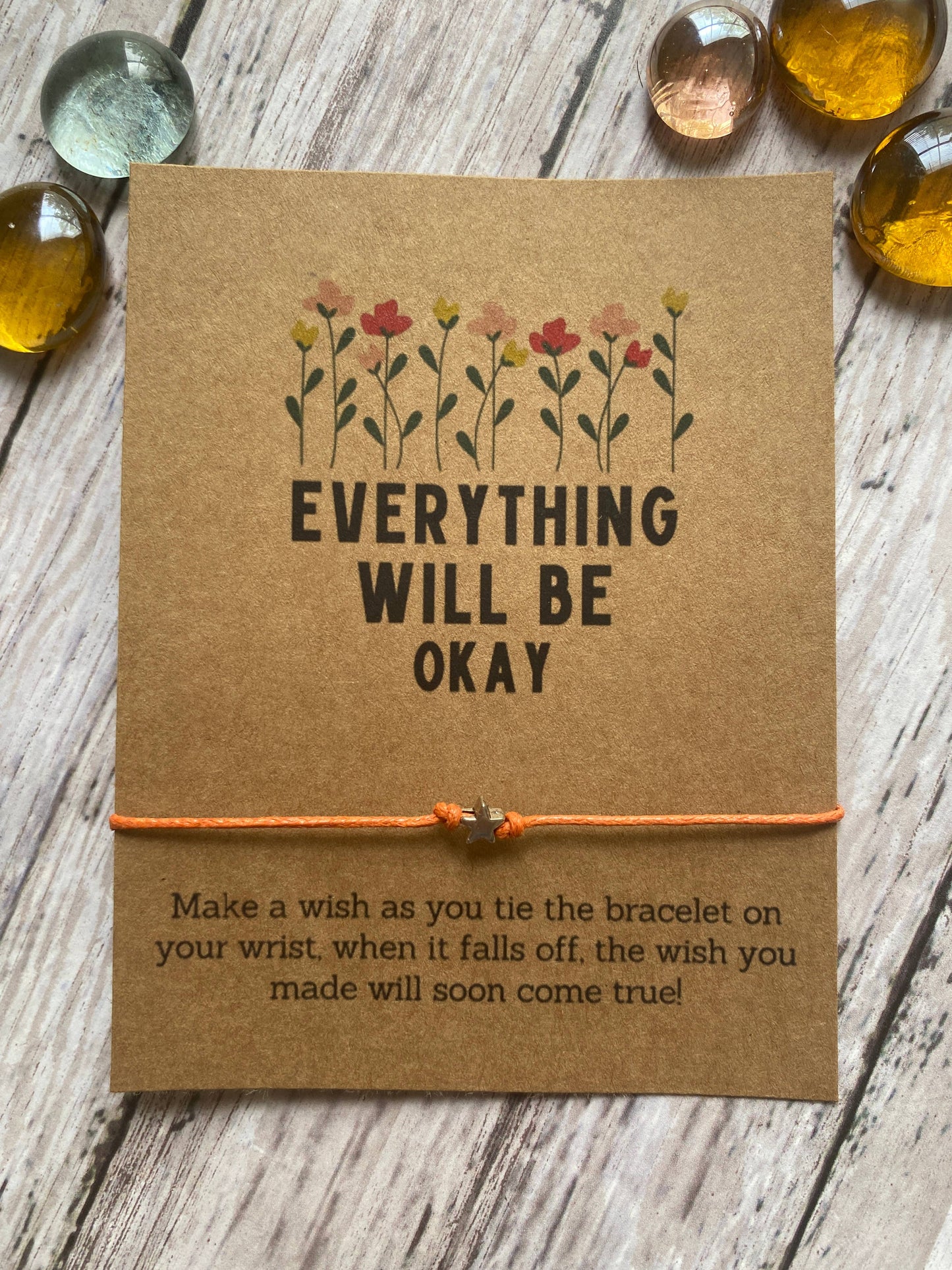 "Everything Will Be Okay" Wish Bracelet