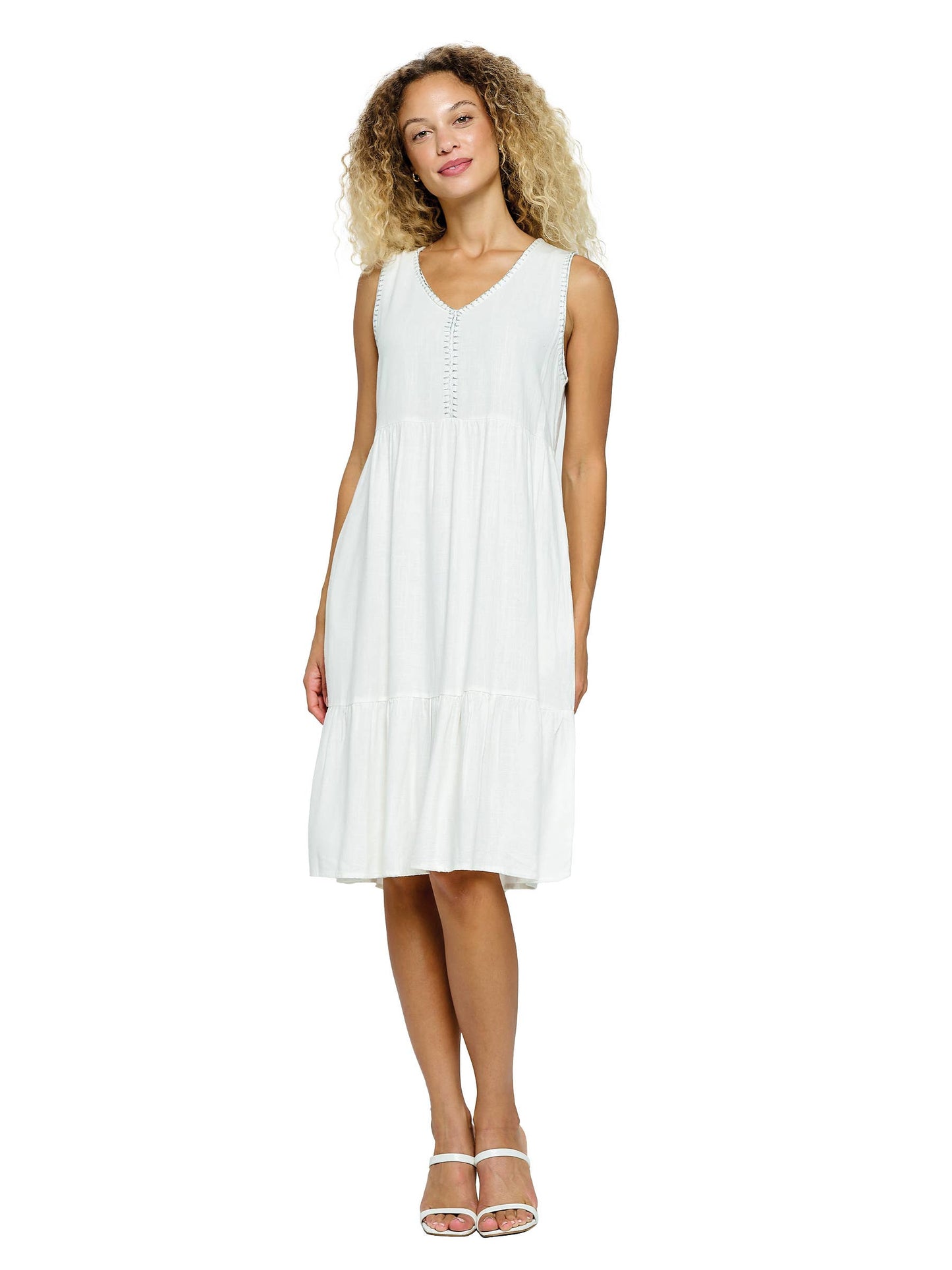 Boho Dress Hand-stitched Details