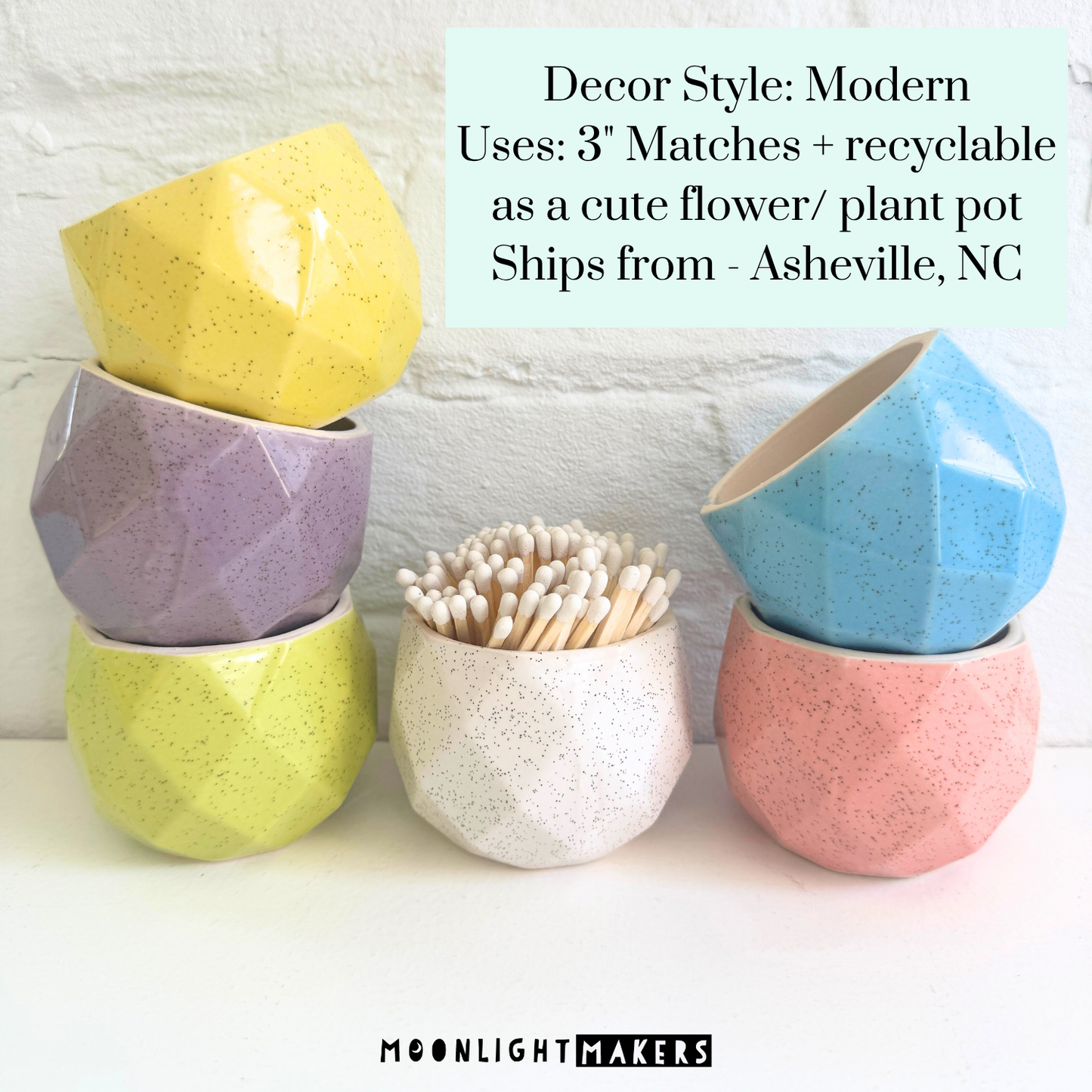 Geometric Match Holders with Matches