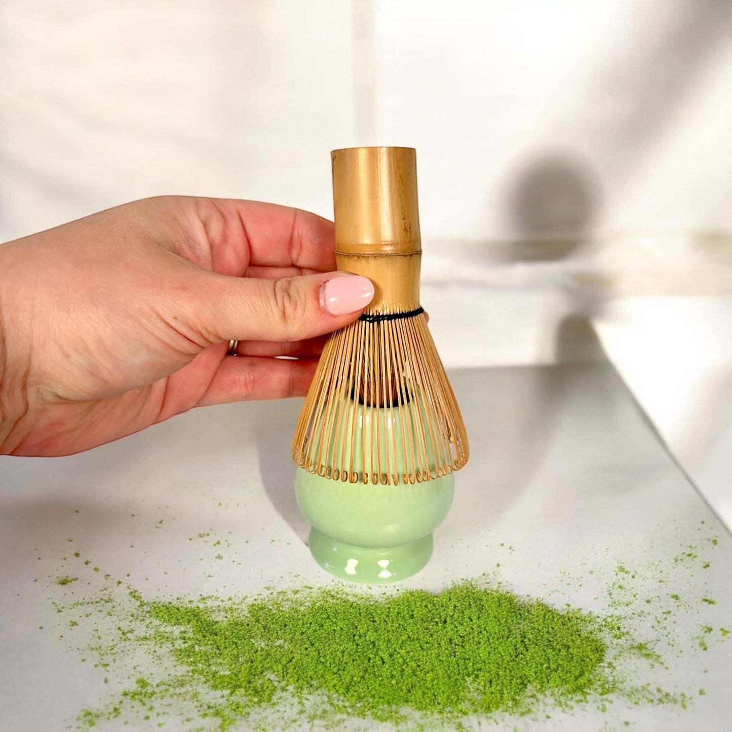 Bamboo Matcha Tea Whisk in Paper Tube