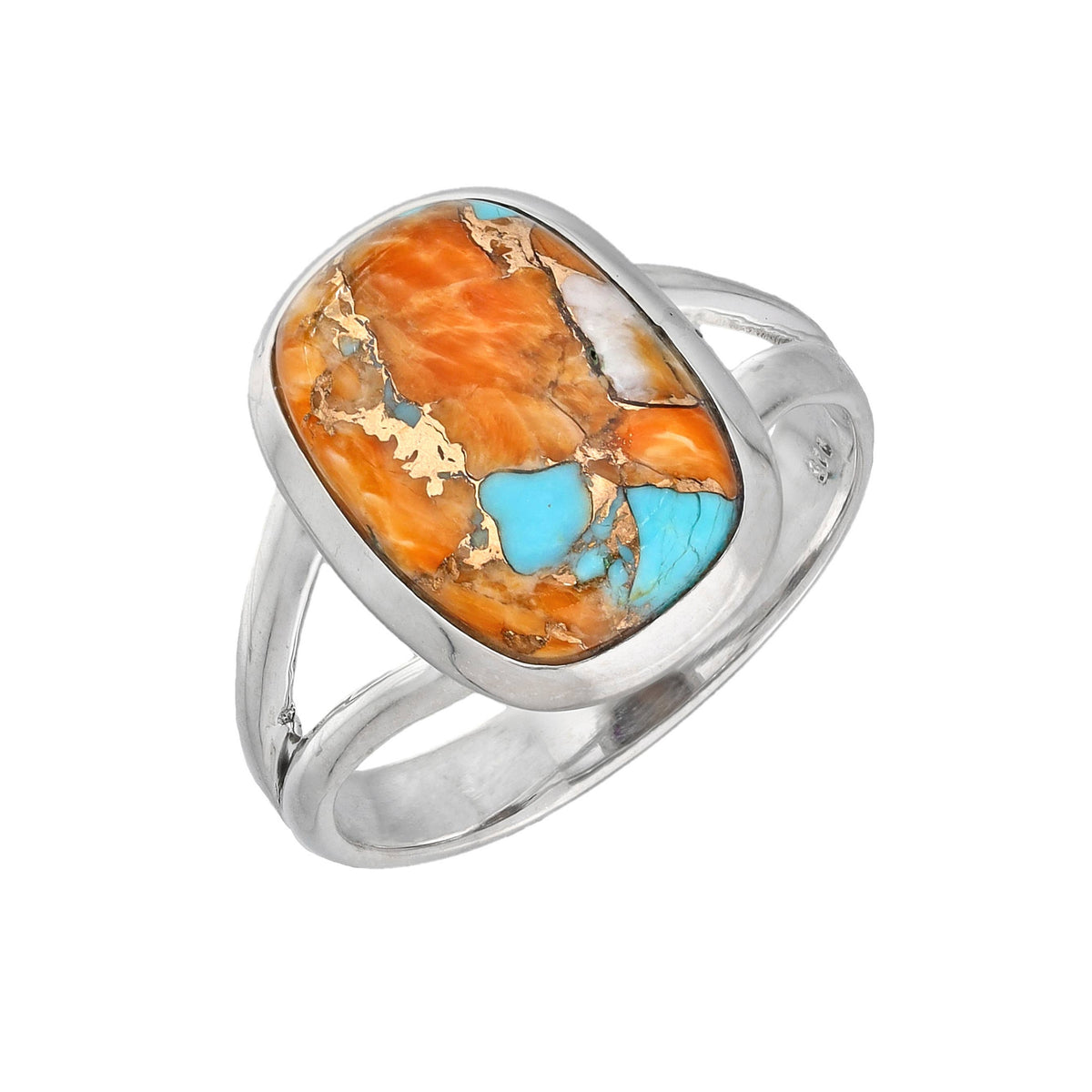 Oyster Copper Turquoise Ring
