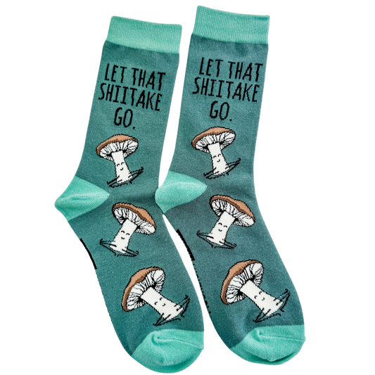 Let That Shiitake Go - Funny Unisex Socks
