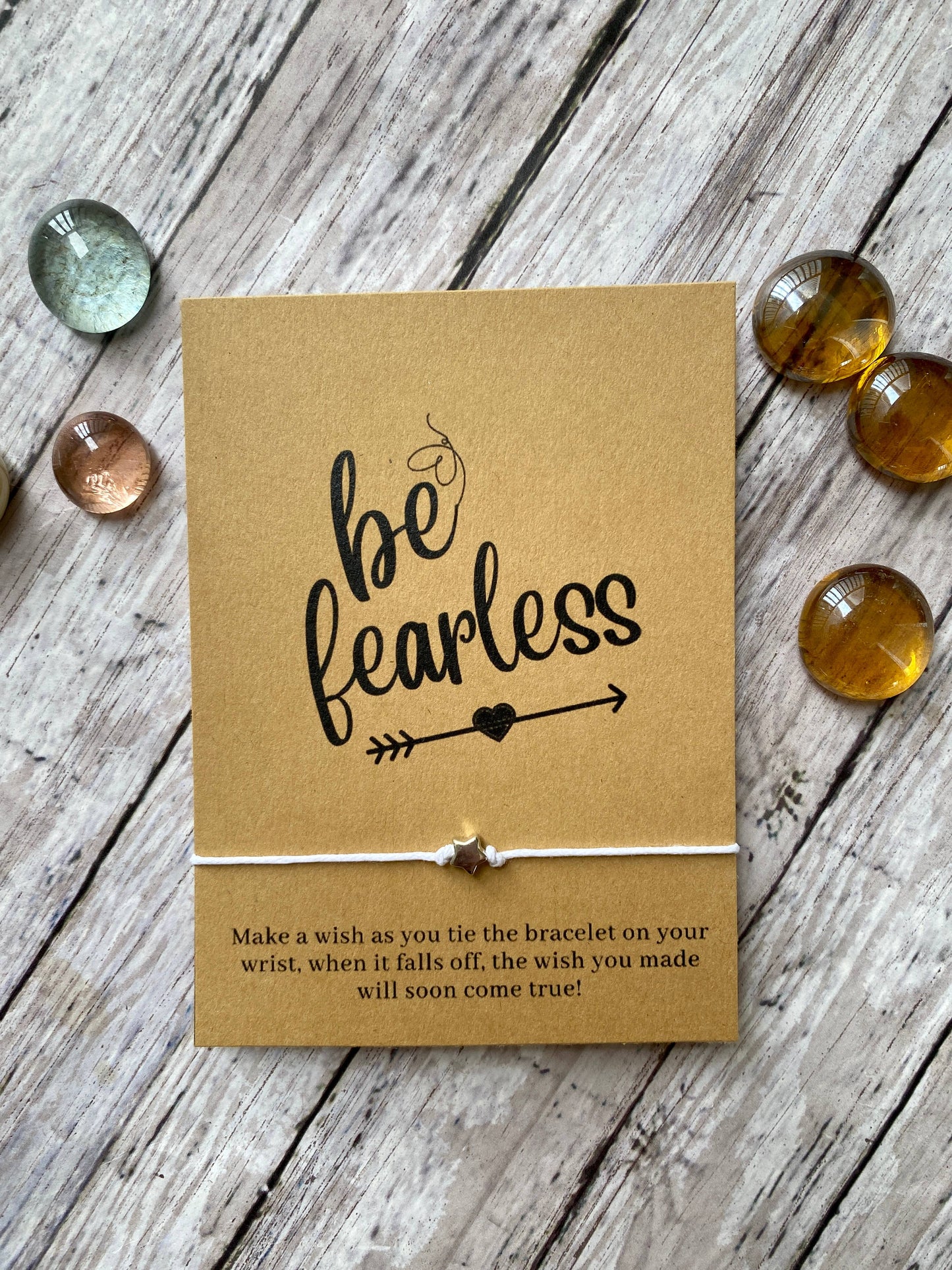 "Be Fearless" Wish Bracelet