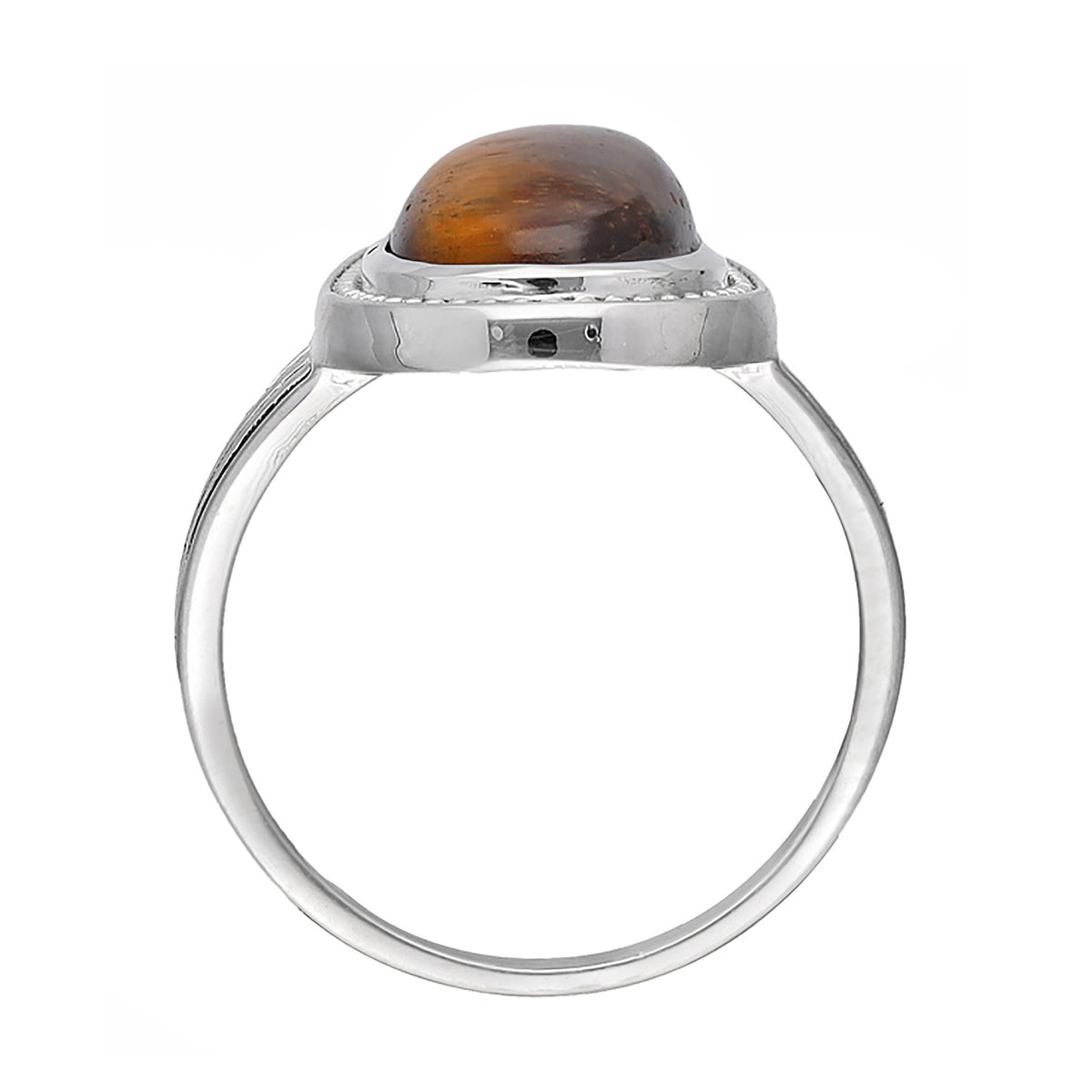 Bohemian Oval Tiger's Eye Ring