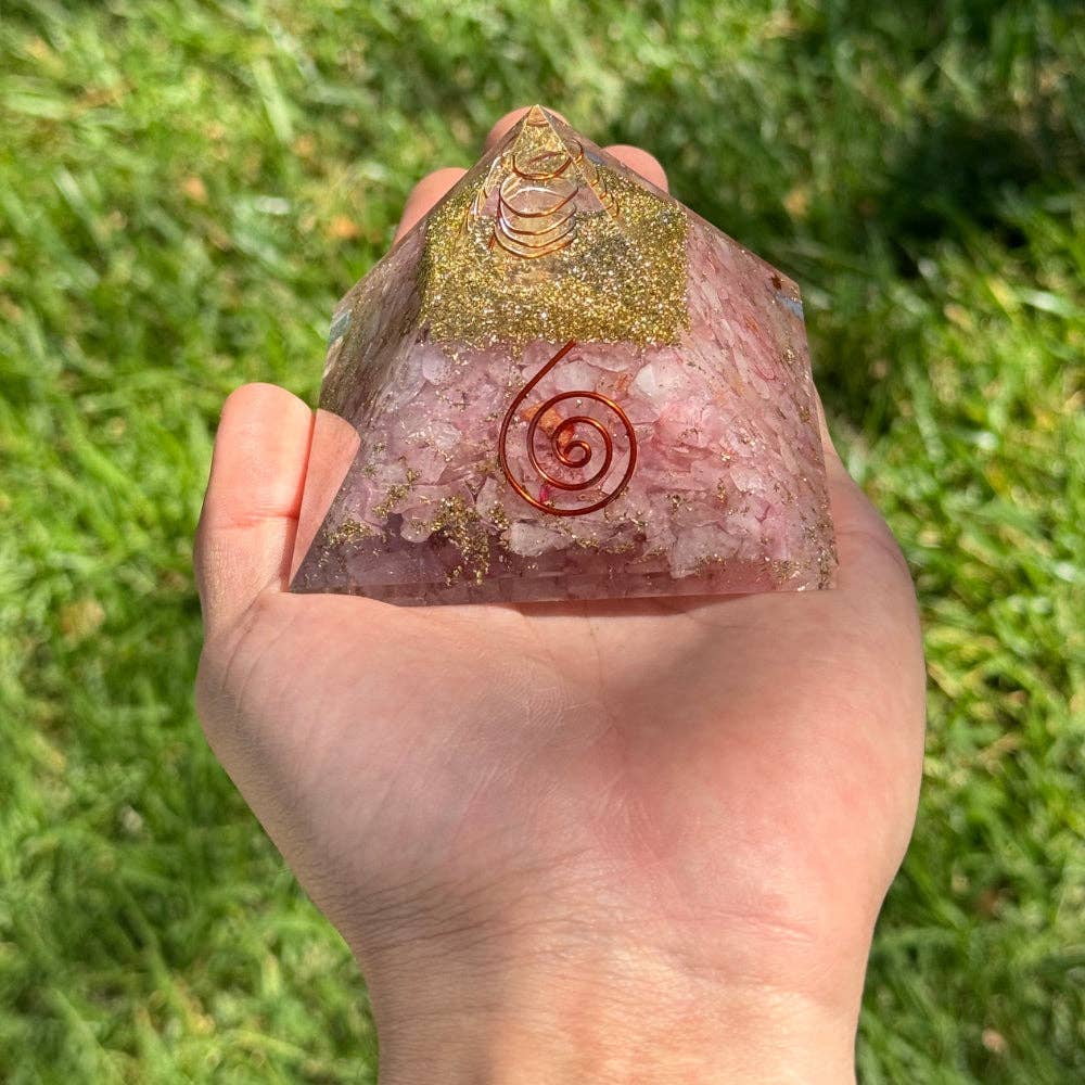 Orgonite Pyramid - Rose Quartz