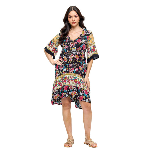 Floral Bloom Ruffled Dress