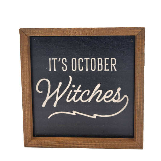 6x6 It's October Witches Fall Decor