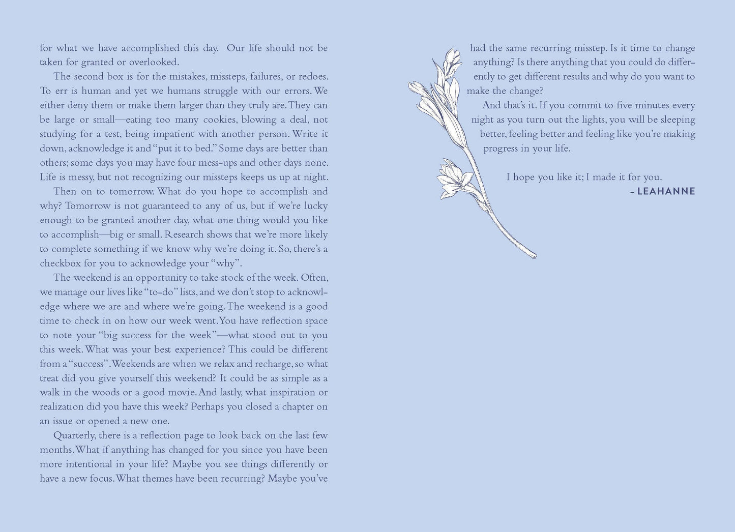 Bedtime Journal by Leahanne Thomas