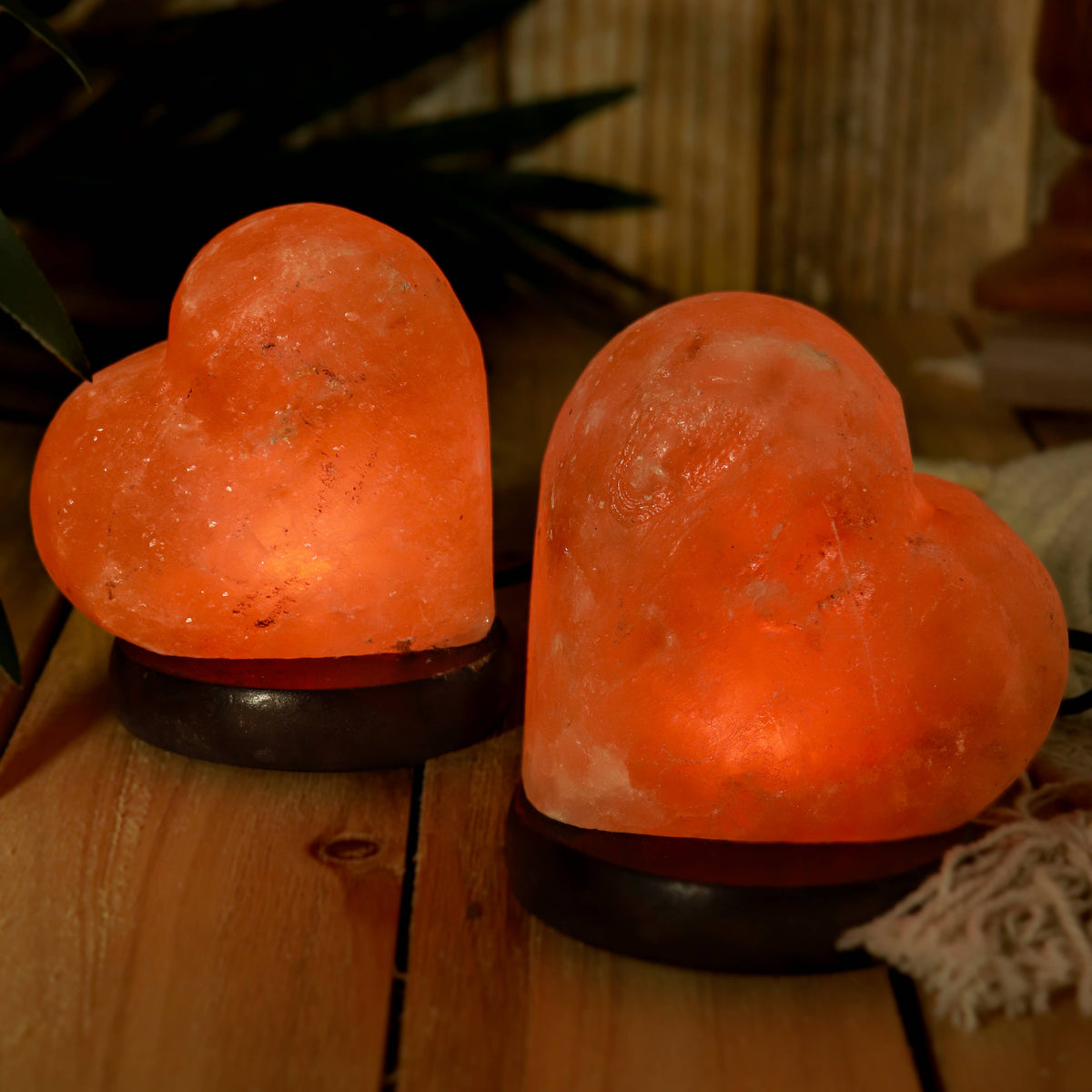 Himalayan Salt Heart Lamp with USB