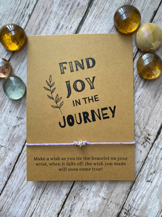 "Find Joy In the Journey" Wish Bracelet