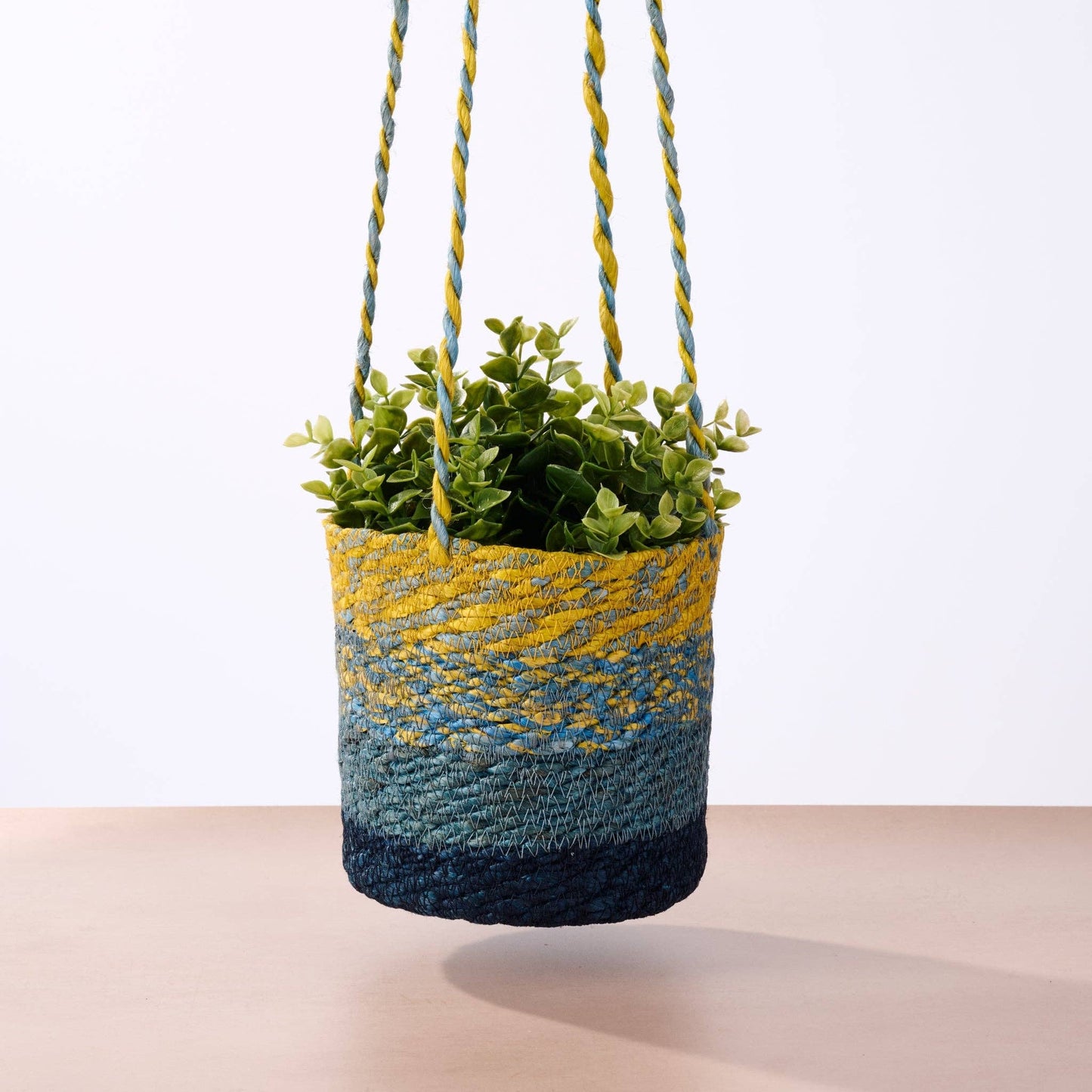 Buna Jute Plant Hanger - Blue