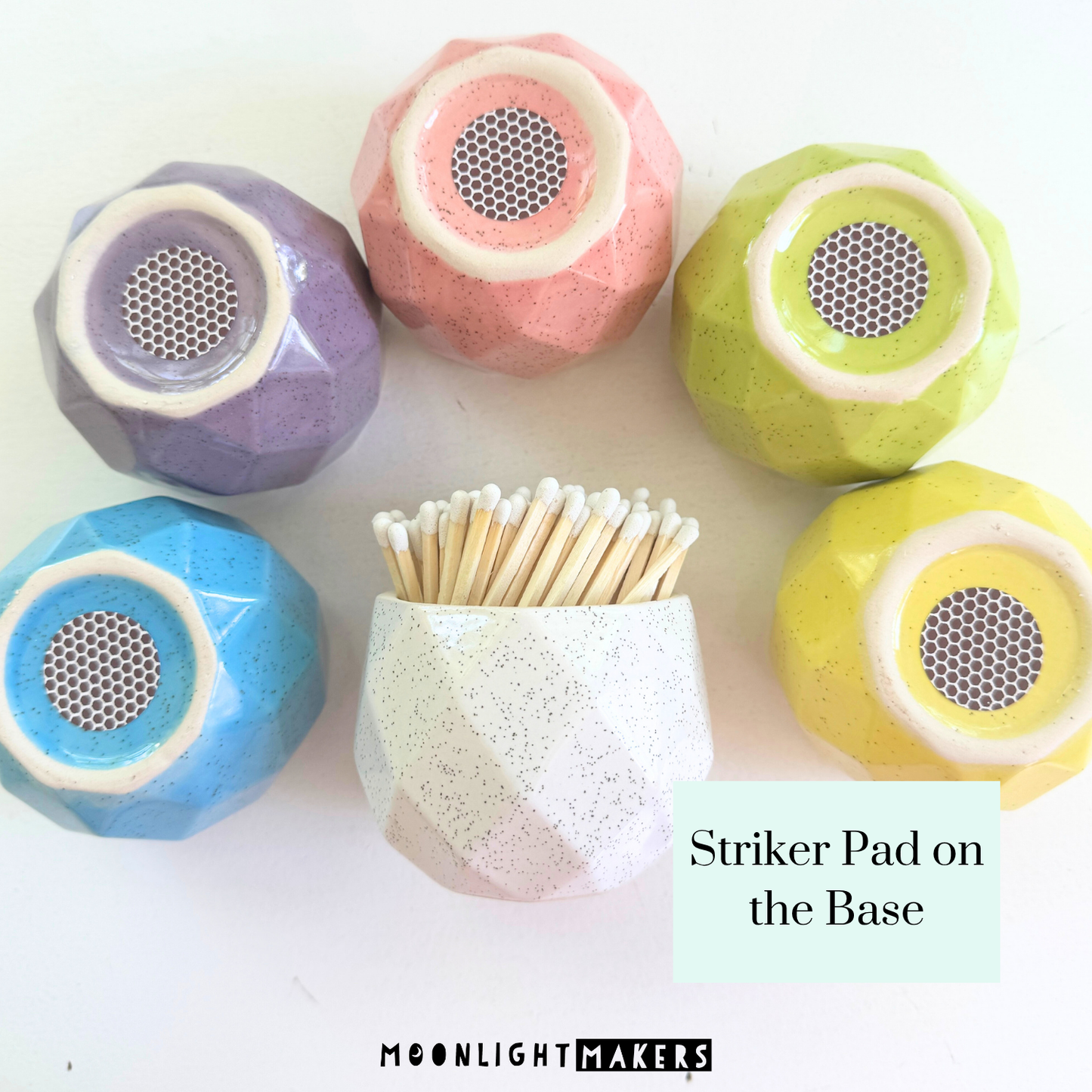 Geometric Match Holders with Matches