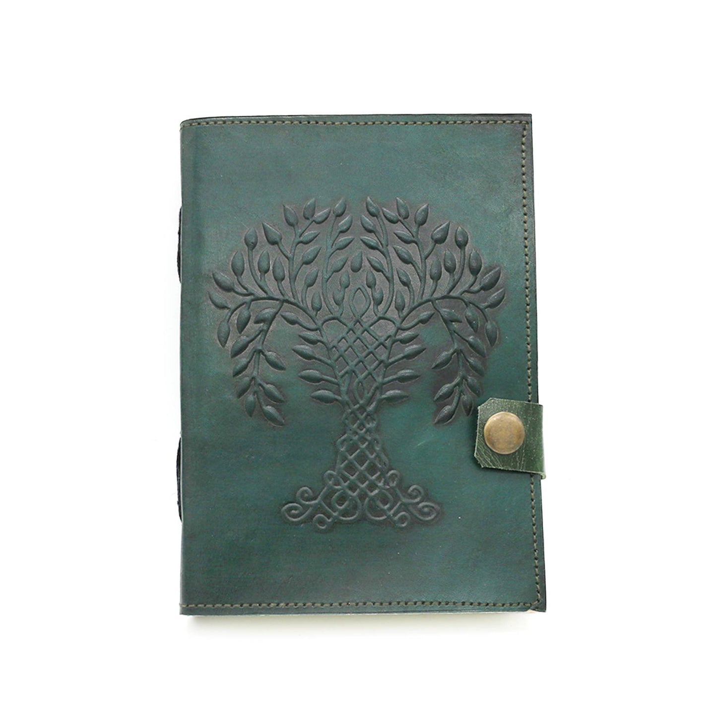 Embossed Tree of Life Blank Leather Journal