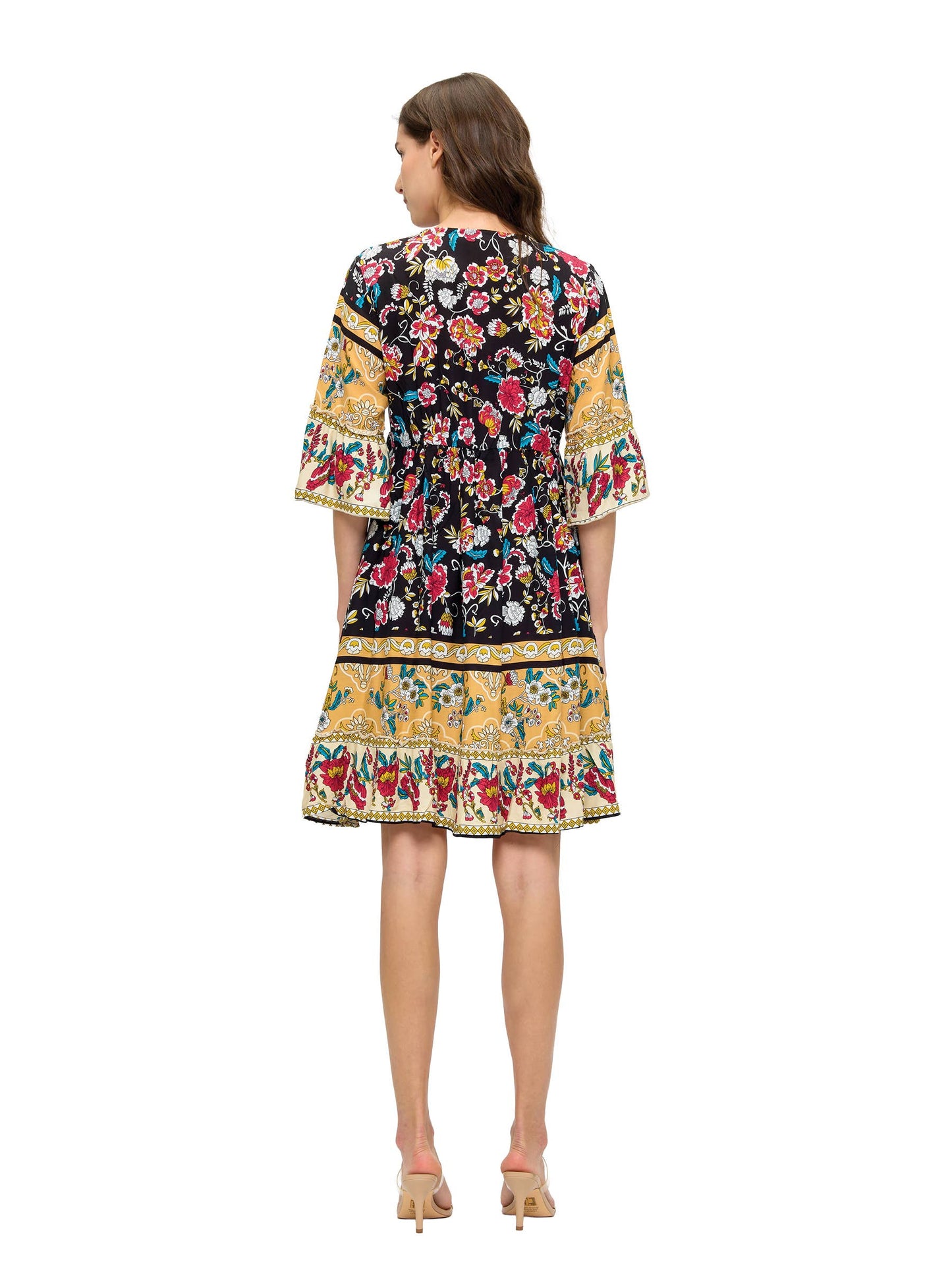 Floral Bloom Ruffled Dress